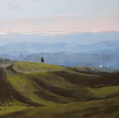 Borštek (Akril, 30x30 - 2019) - Silvo Zdovc